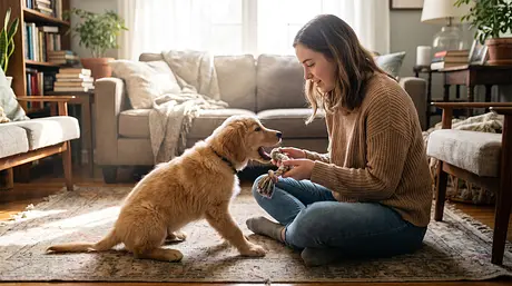 Come Fermare un Cucciolo dal Mordere Mani e Caviglie