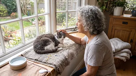 Cuidados com Gatos Idosos: Saúde Renal, Peso e Conforto